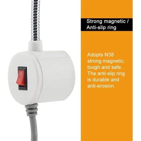 30 LED Sewing Machine Work Light with Gooseneck and Magnetic Base for Home or Sewing Machines (220V)