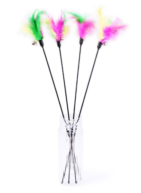 Cat Toy with Feathers and Bell