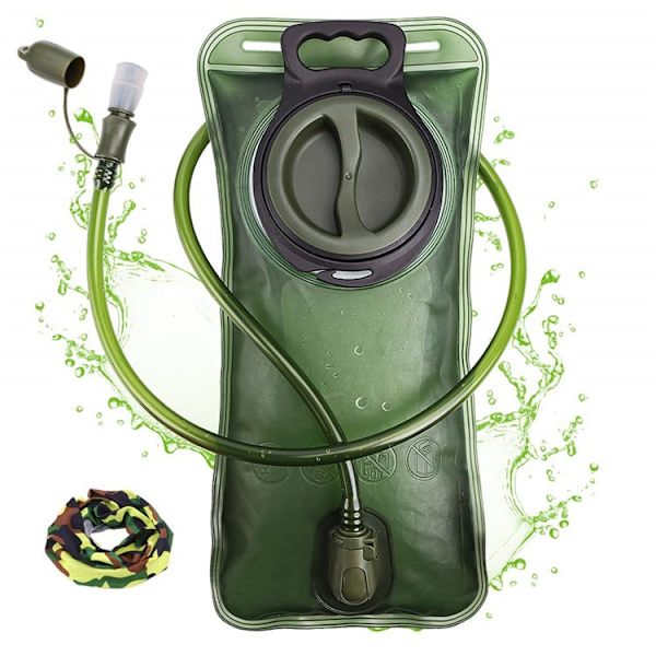 Vattenblåsa, 2L Vattenblåsa för Vandringsryggsäck Läckagesäker Vattenbehållare Förvaringsväska, BPA-fri Vattenpåse Hydration Pack