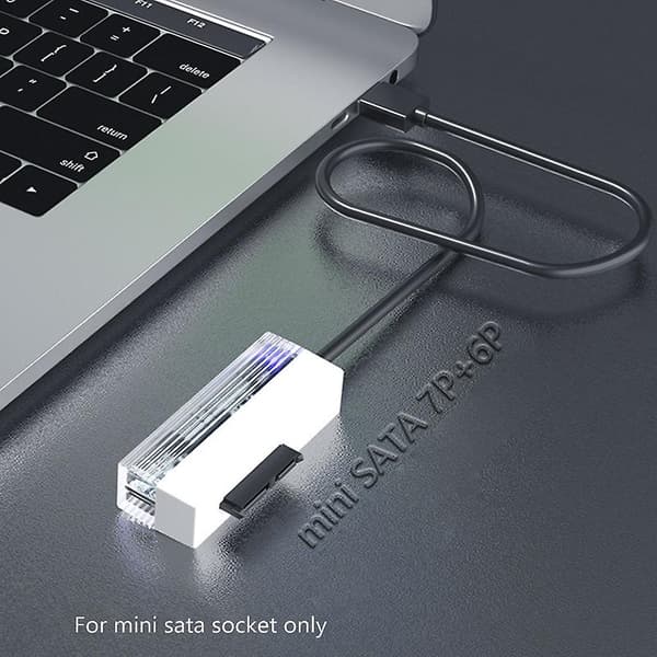 Sata til USB 2.0 Adapterkabel Mini-sats 7p+6p 13 Pin Sata U