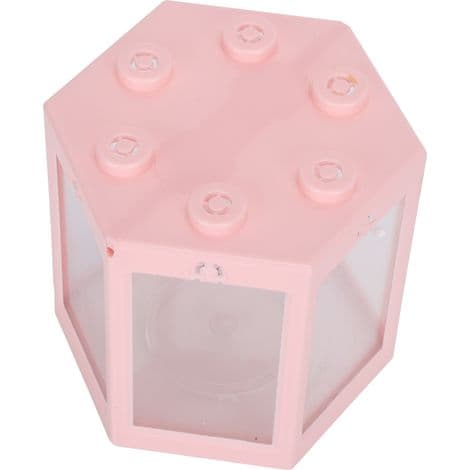 Hexagonal Aquarium with Durable Pink Interior - OTHER
