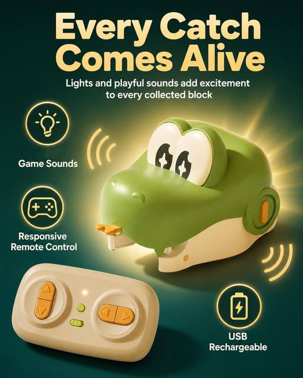 Elektrisk magnetisk girig orm RC-bilset fjärrstyrd ätleksak Stil C Style C