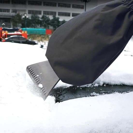 Car Ice Scraper - 2 Pieces - Ice Scraper with Mitten - Windshield Scraper - Mitten-Covered Windshield Scraper - Perfect for Removing Ice and Snow from Car Windows