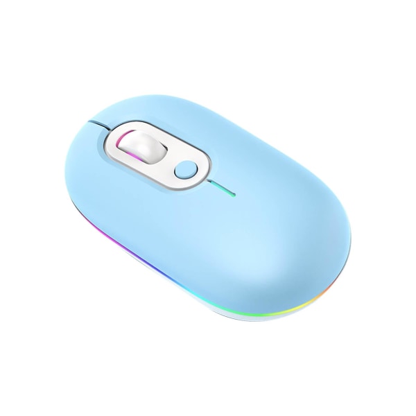 Laderbar Lysende Ikke-Bluetooth Mus Blå