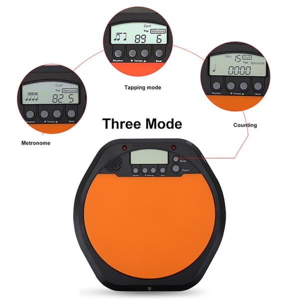 Elektronisk trommepude metronom med hovedtelefoner