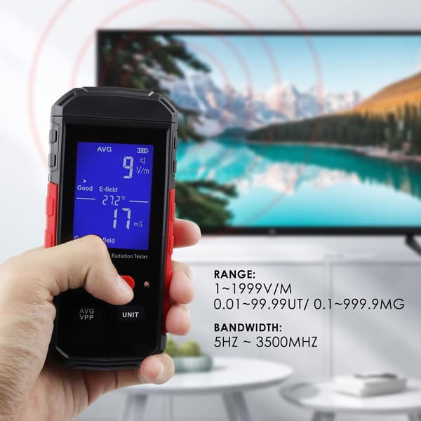 EMF-detektor for elektromagnetisk stråling EMF-måler Temperatur Te