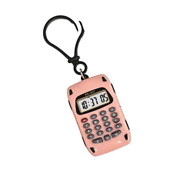Lett og multifunksjonell elektronisk kalkulator - bærbar modell for studenter, sportsbilinspirert design (rosa) Pink