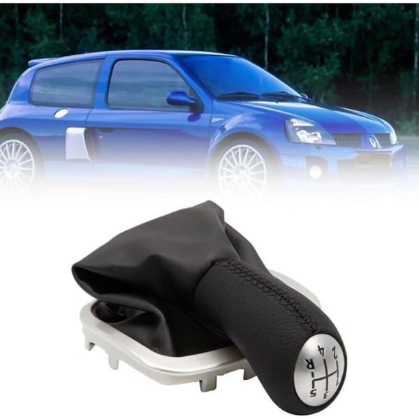 5-speed Manual Gear Shift Knobs for Clio 3, Clio 4, Megane 3 and Laguna 2 with Gear Shift Gaiter, Part Number 820037996