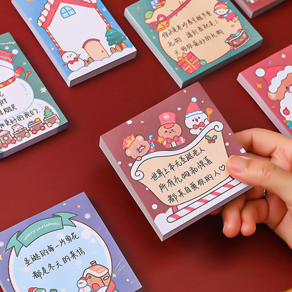 Julemanden Klassisk Jule-Memo Pad Sød Lomme-Memo Pad Mini Skrivebog Julemanden