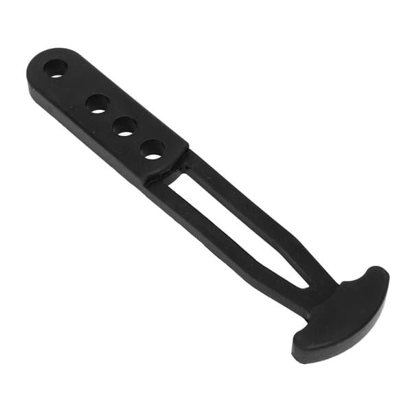 Black Rubber Boat Ladder Strap with 4 Adjustable Mounting Holes for Secure Fixing
