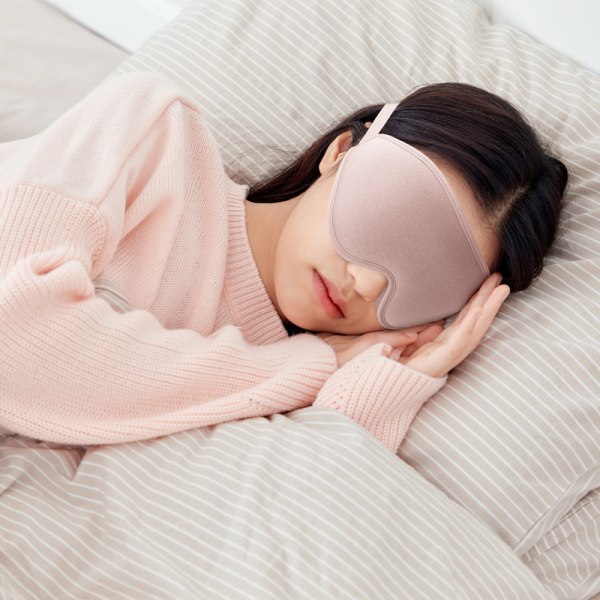 Sovemaske til kvinder Mænd, 3D dybt kontureret øjenmaske til at sove uden tryk Øjendæksler blokerer lys for øjnene med