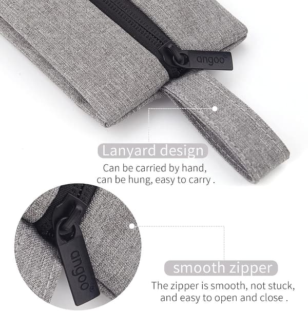 Small Pencil Case Portable Pen Pouch Handheld Stationery Large
