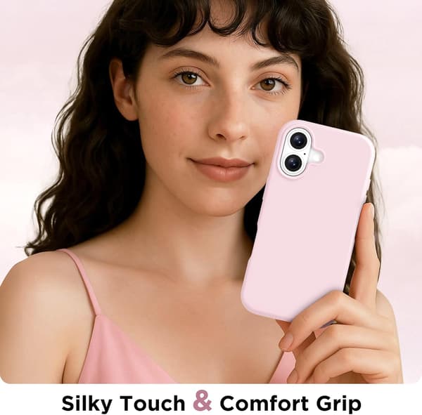 Magnetic Case for iPhone 17, Compatible with MagSafe, Screen Protector + Camera Lens Protector, Shockproof Liquid Silicone Phone Case with Anti-Scratch