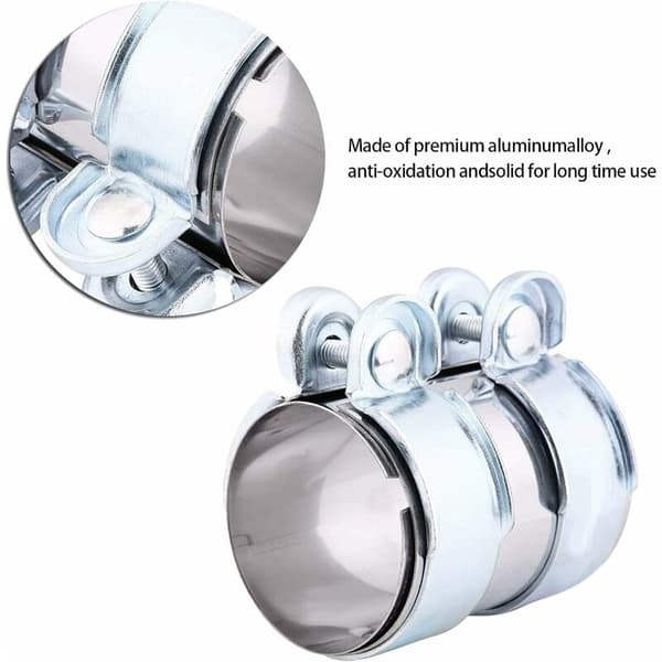 1 pc Exhaust Pipe Guard, Muffler, Double Clamp, Pipe Connector, 1
