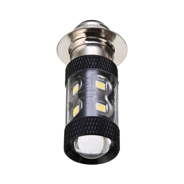 Super Ljus P15D H6M LED Motorcykelstrålkastare Låg/Hög Stråle 360° Vit Glöd 6500K 12V Plug and Play-2PCS H504