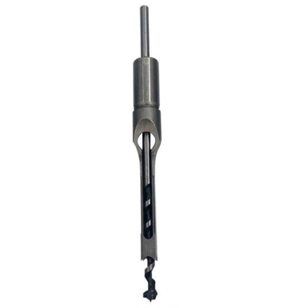 4 Square Hole Drill Bit Set, Compatible with Mortise and Tenon Joints, Deep Square Hole Cutting Tool for Woodworking-FM-