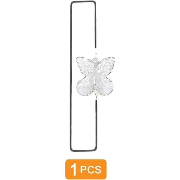 Personalized Bookmarks with Rainbow Tree of Life Charm, Crystal Bookmark, Rainbow Butterfly Book Accessory, Gift for Book Lovers White Crystal