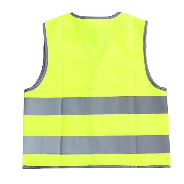 Reflekterende Vest Barn Sikkerhetsvest Refleksvest Barn Refleksvest Gul S Yellow S