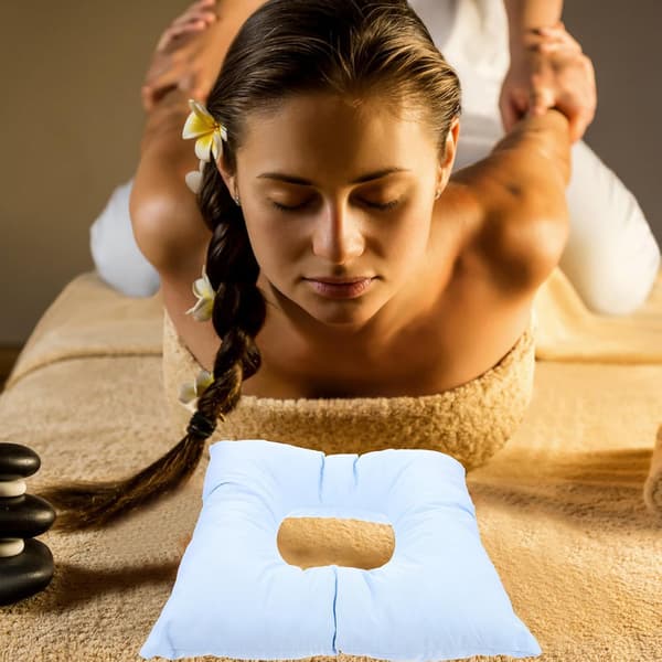 Comfortable Face Cushion for Massage Tables Washable Cover Suitable for Spa and Office