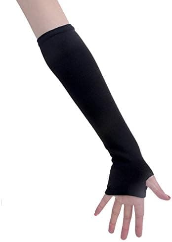 Vinterarmvarmere til kvinder, punk, strikkede, strækbare, bløde, fingerløse handsker
