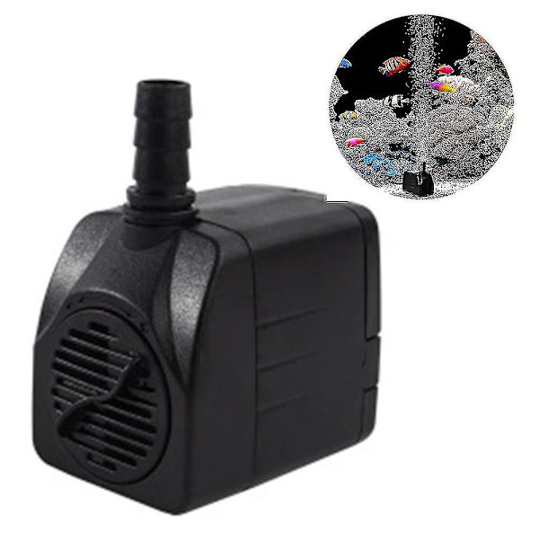 Neddykbar Vannpumpe med Fontene Pumpe Strømkabel for Fontener, Hydroponikk, Akvarier EU-Plugg 15W
