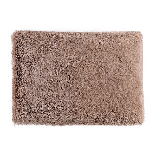 Självvärmande kattbäddmatta, kattplatta för inomhuskatter 2 i 1 maskintvättbar mjuk plysch höst vinter termisk husdjursbädd-70*50*8cm
