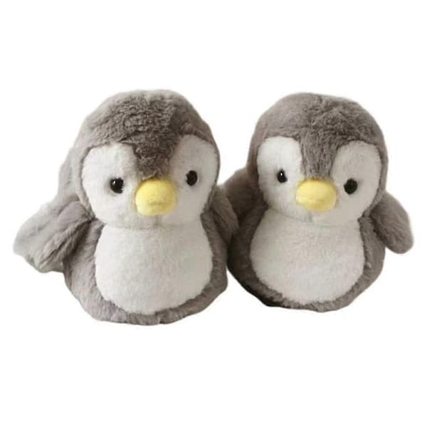 Penguin Plush Slippers Shoes Fluffy Soft For