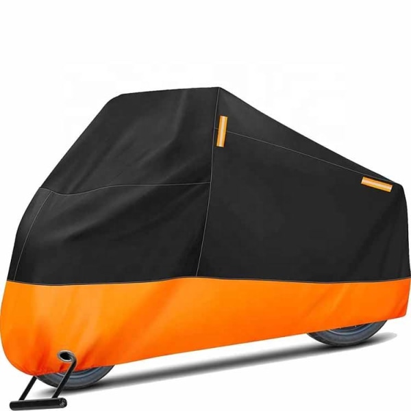 Motorcycle Cover – All Season Waterproof Outdoor Protection – Fit up to 116 inch Tour Bikes, Choppers and Cruisers – Pro