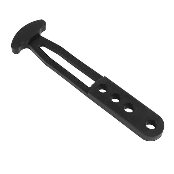 Black Rubber Boat Ladder Strap with 4 Adjustable Mounting Holes for Secure Fixing