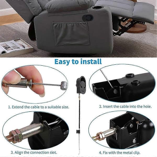 Replacement Parts for Recliner Handle Lever Cable Compatible with Sofa