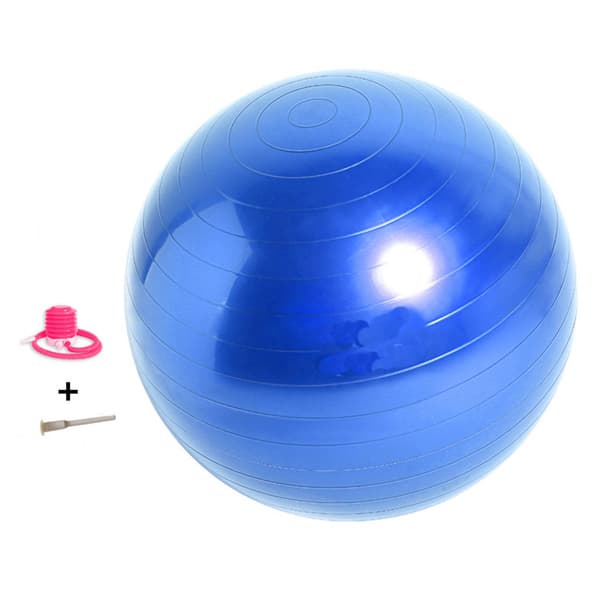 75 cm Diameter PVC Thickened Explosion-Proof Training Yoga Gymnastics Ball Blue
