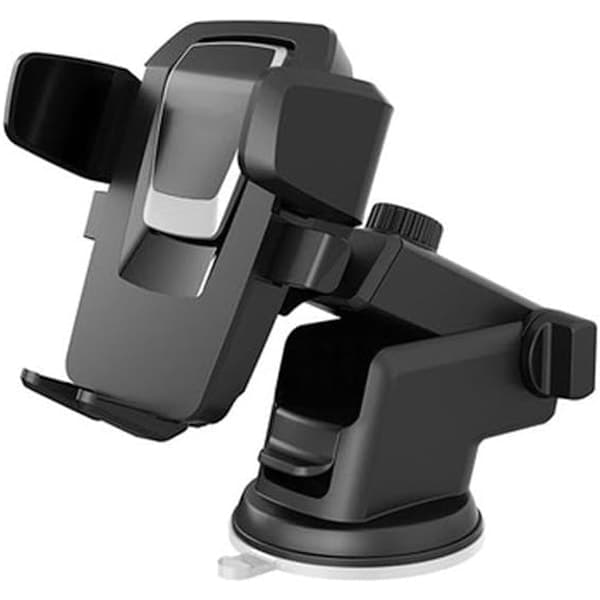 2-in-1 Car Phone Holder, Suitable for Dashboard and Windshield [with Strong Suction Cup and Clips]