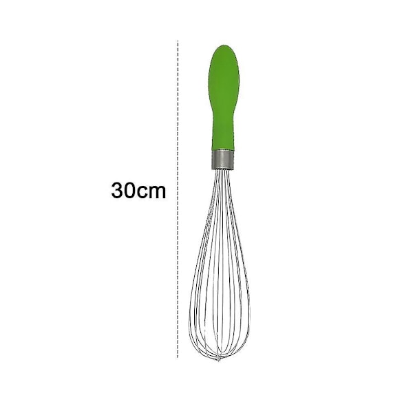 12 Tums Silikonpåse Nylon Visp Manuell Äggvisp