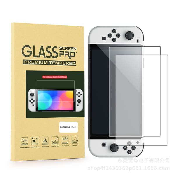 2-pakkaus Nintendo Switch OLED -näytönsuoja karkaistusta lasista