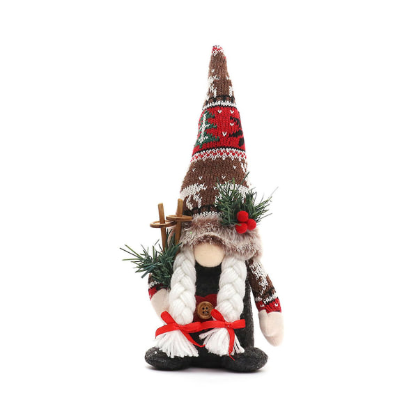 Christmas Gnome American Country Knitting Ornament Table Decor Cute CraftsFemale