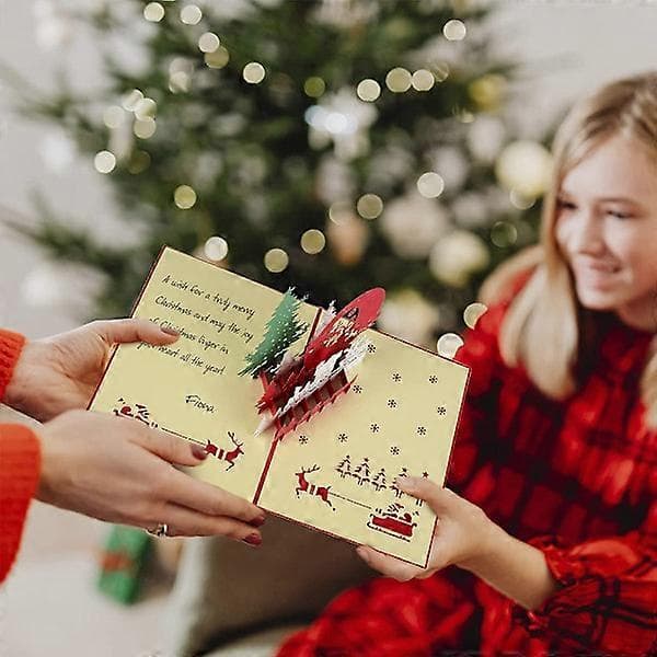 Julehilsen Pop Up-kort, Julekort, Jul til børn