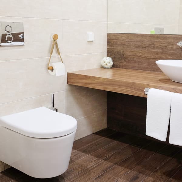 WC-paperiteline ilman porausta, pyyheteline puuta (porausta ei tarvita)