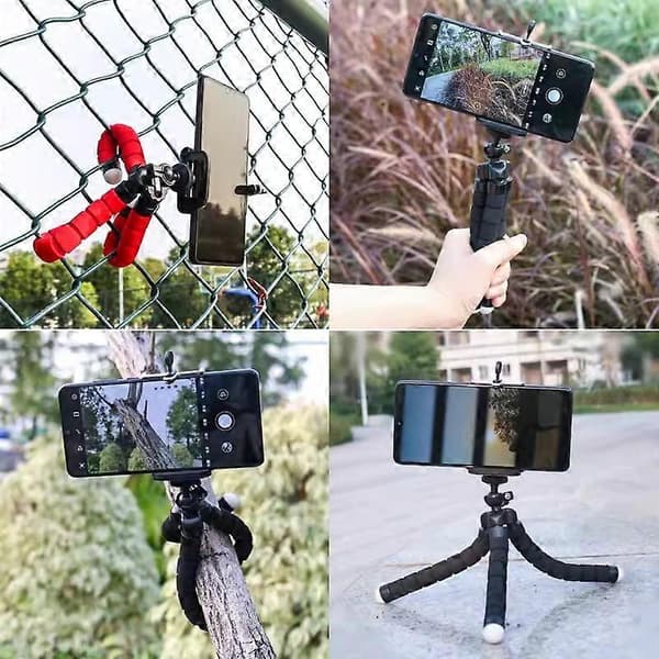 Black Tripod Flexible Stand Camera Tripod / Camera Tripod Mobile Camera