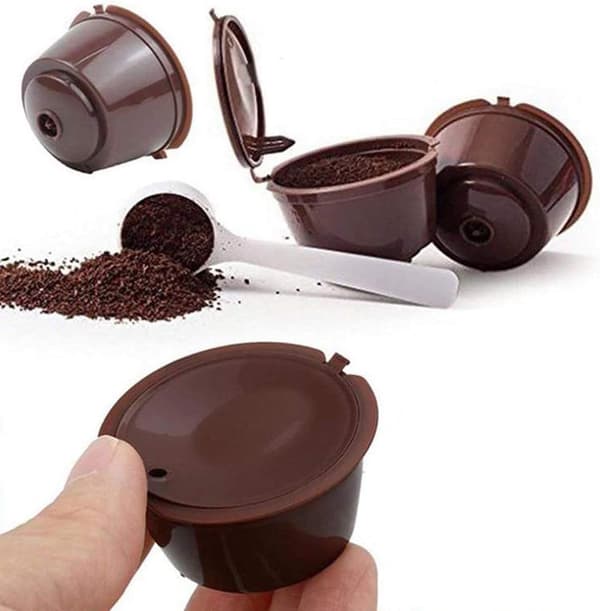 6-pack Återanvändbara Påfyllningsbara Kaffekapsel Filterkoppar