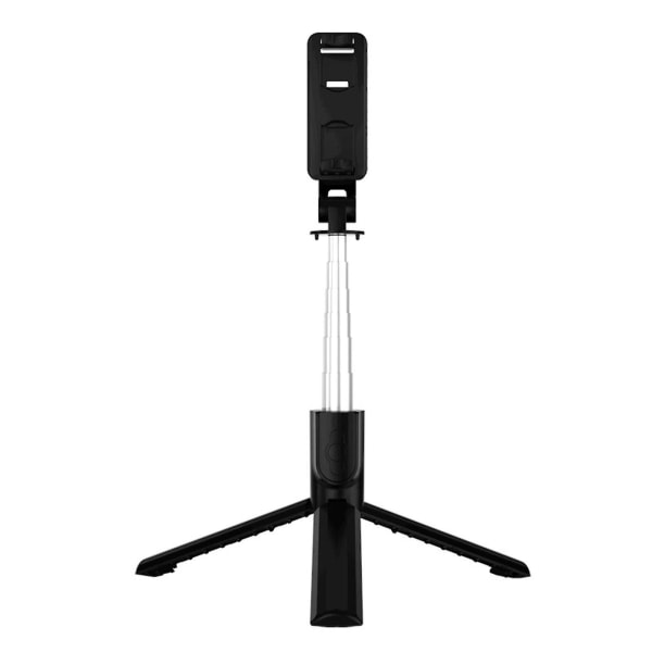 Mobiltelefon Bluetooth Selfie Stick Tripod Uden Lys Sort