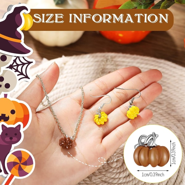 30 st Halloweenpumpor Berlocker 3D Pumpa Legering Hängsmycken DIY Halloween Berlocker Smyckestillbehör för Thanksgiving Örhängen Armband Halsband