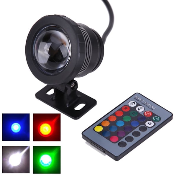 Ulko- ja vedenalaiset valot, vedenpitävät, kaukosäätimellä, 12V LED-helmet lampille, altaalle, L
