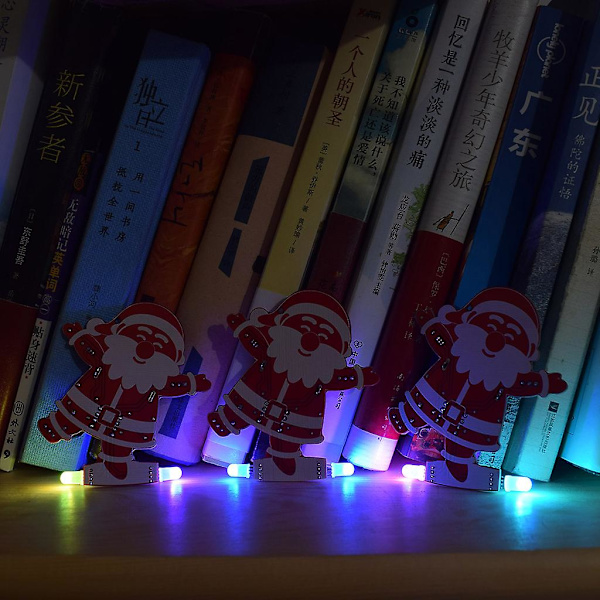 LED Elektronisk Dekorasjonssett DIY Julenissen Juletrepynt Grønn