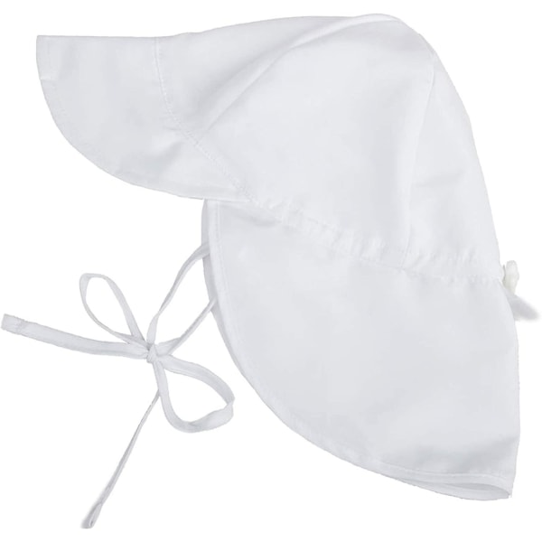 Solhatt for småbarn UPF 50+ Solhatt for smågutter Solbeskyttelse Solhatter for smågutter Sommerstrandhatt Gutt Jente Hvit 2 4T B White 2 4T