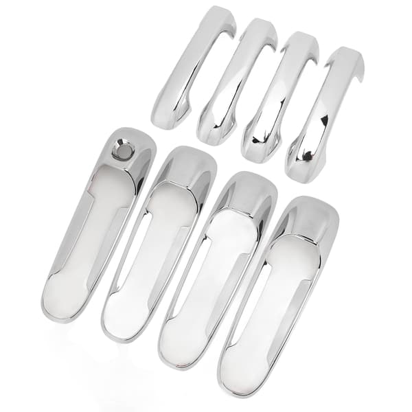 4PCS Chrome Door Handle Cover Anti-Scratch Car Left Right Handle Protector Replacement for Dodge RAM 1500 2500 3500