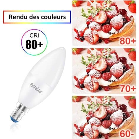 Dimmable E14 LED Candle Bulb, 5W Equivalent to 40W, Cool White 5000K, 470lm, B35 Candle Bulb with Small Screw Base, Dimmable Lamp 220-240V, 6-Pack