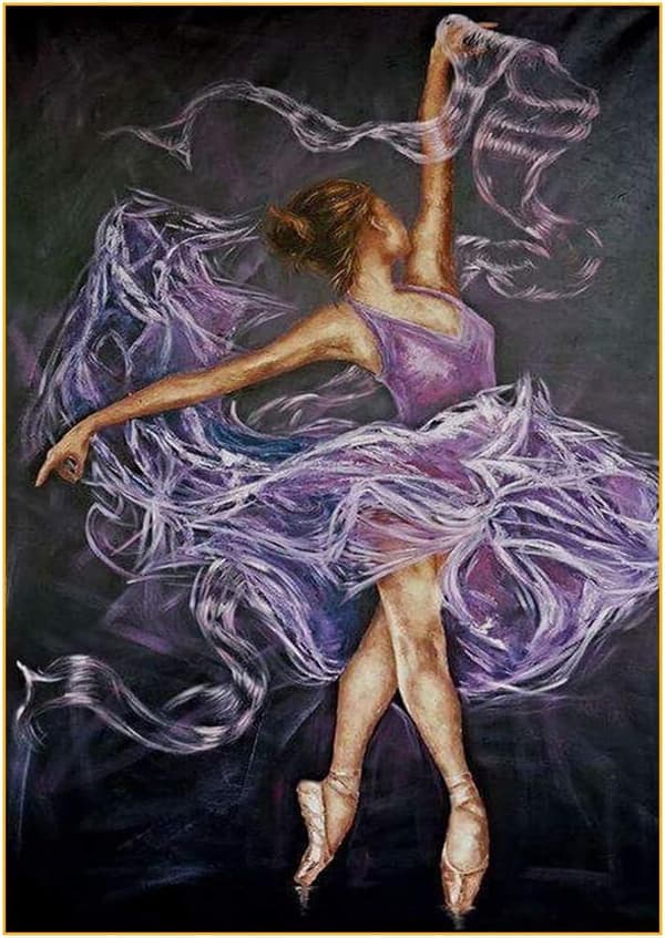 30x40cm 5D Diamantmaling Balletpige Fuld Bore efter Nummer Sæt