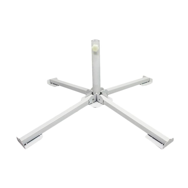 Foldbar Beslag Støbt Parasolbase Justerbar Stativ Udendørs Solskærm Anker Foldbar Strandstativ Umbr White 85X23.5cm