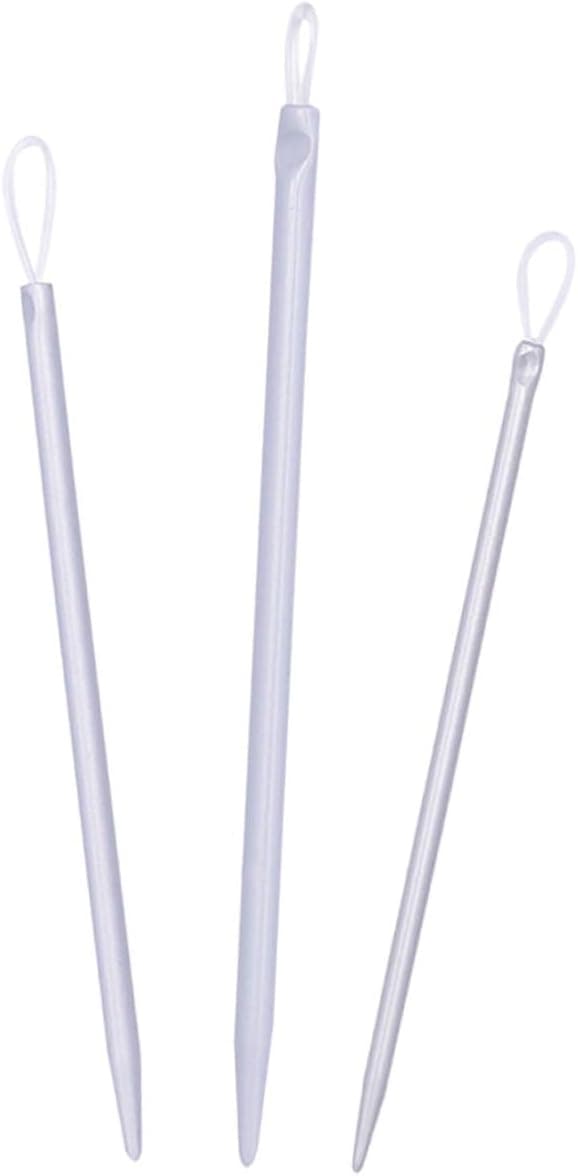 3 Pcs Needle Threaders for Yarn, Wool Needles, Weaving Tools for Wool Thread, Hand Sewing Accessories