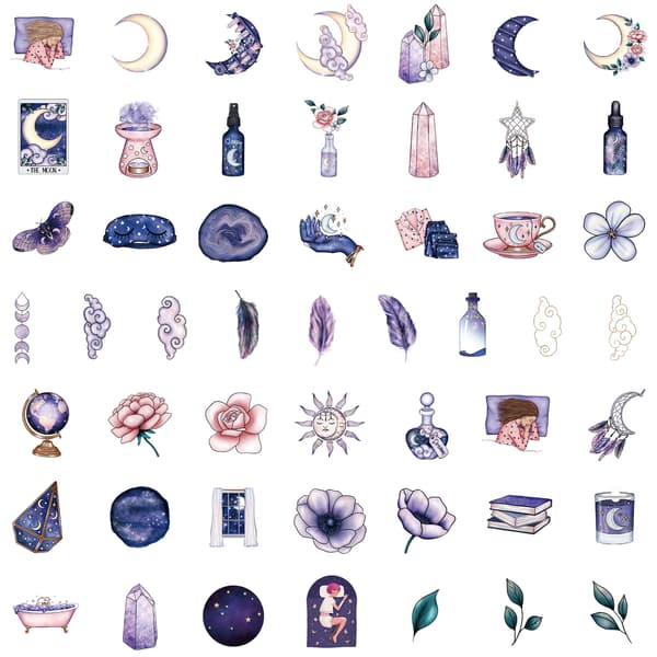 200 Magic Graffiti Stickers for Cell Phones, Water Bottles, and Computers